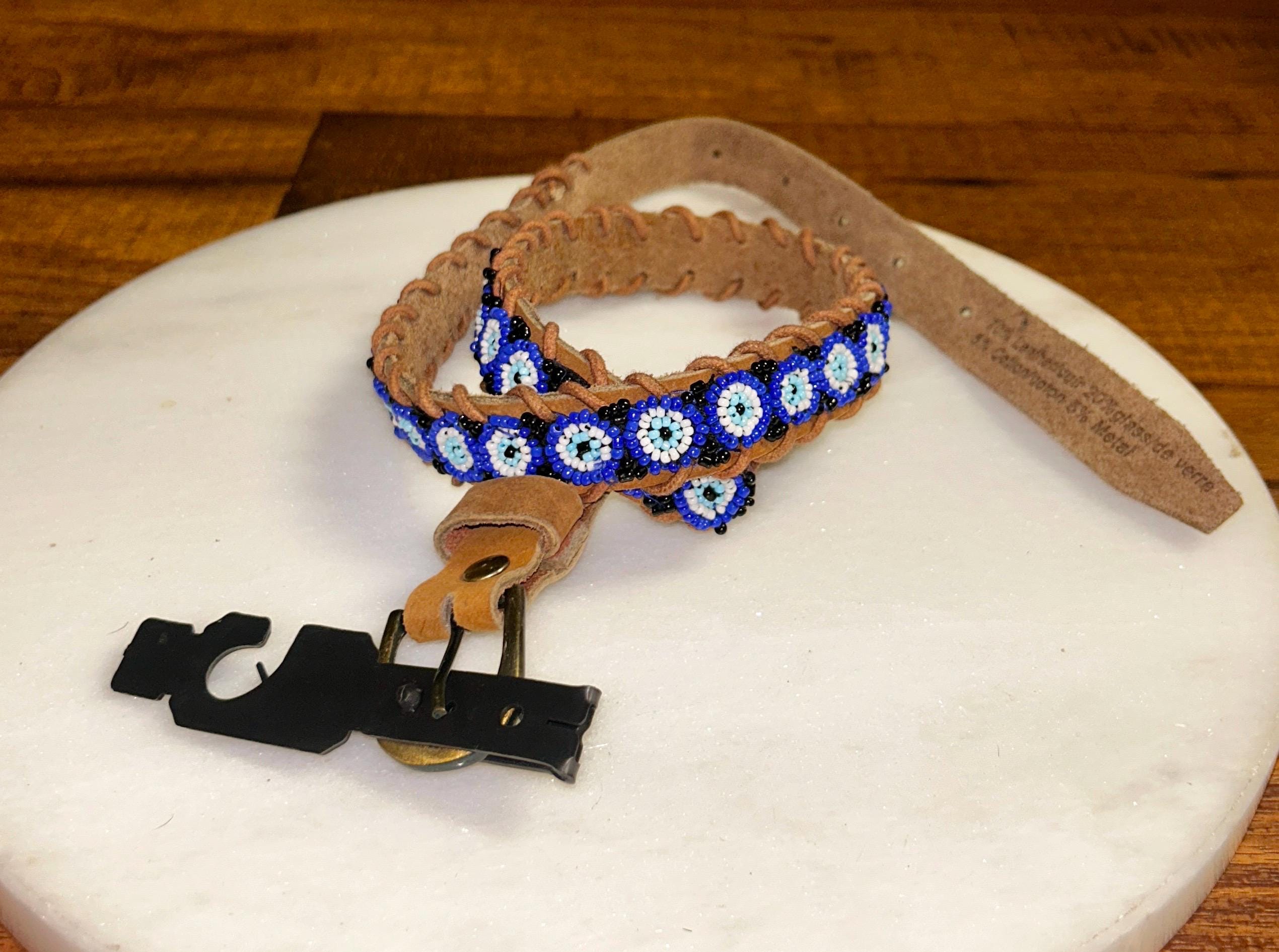 Beautiful bead belt GLASS BEAD TASSEL NECKLACE / BELT Glass Tassel Belt - Etsy main image 4