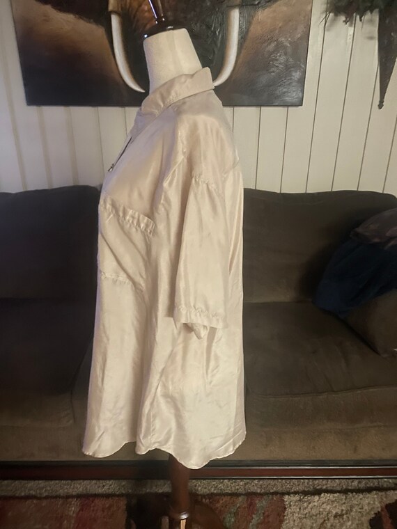 Kikomo Basic • Hawaiian Style • 100% Silk • Beige… - image 5