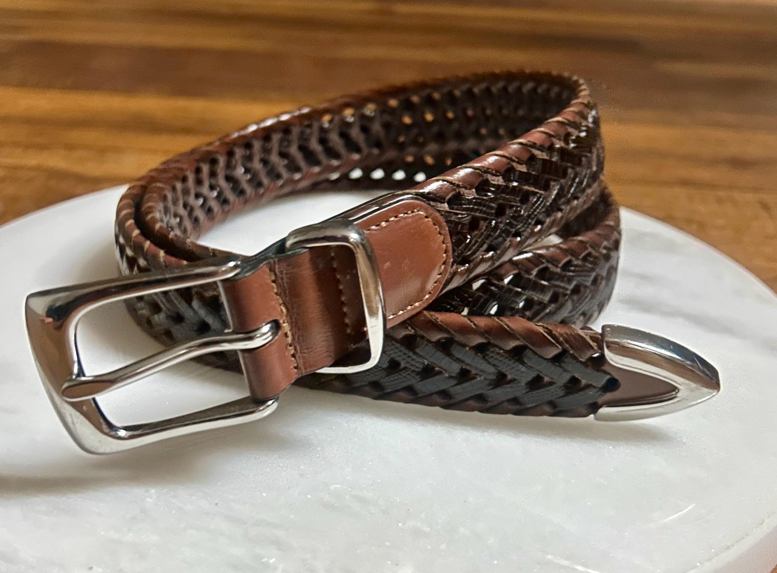 Roundtree Yorke Men's Brown/black Size 36 (medium) Braided