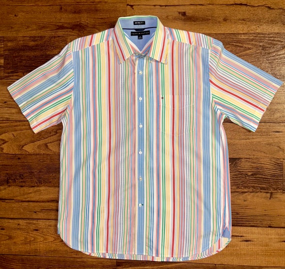 Tommy Hilfiger~ Size Large Multi~Colors Striped S… - image 2