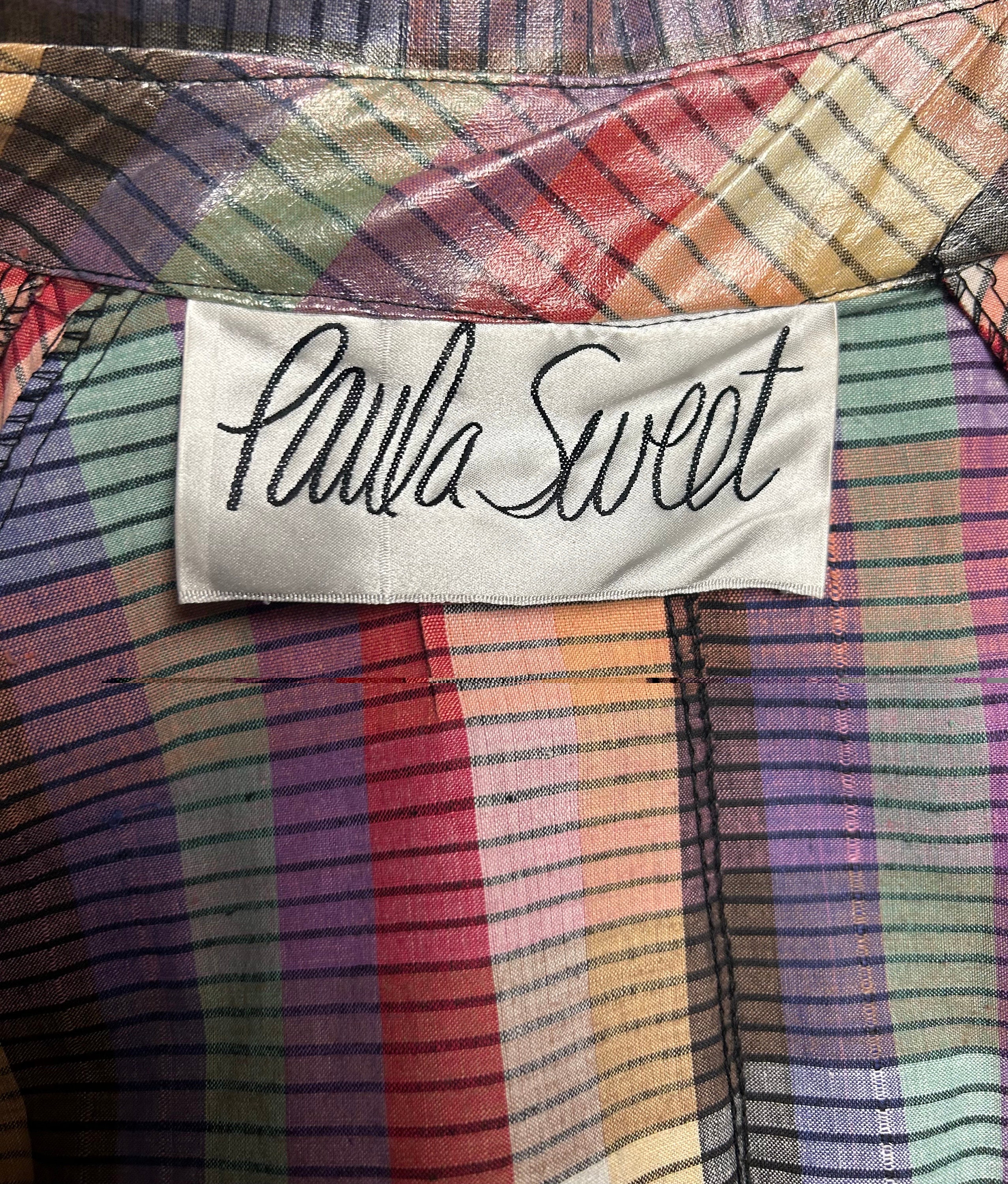 Paula Sweet • Vintage • Women • Medium • Plaid • Pastel Paula Sweet • Vintage • Women • Medium • Plaid • Pastel