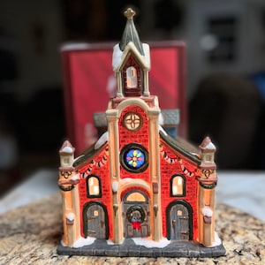 Hand Painted Fine Porcelain Collectible Church