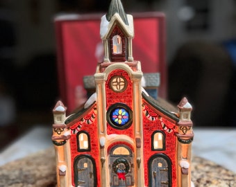 Hand Painted Fine Porcelain Collectible Church