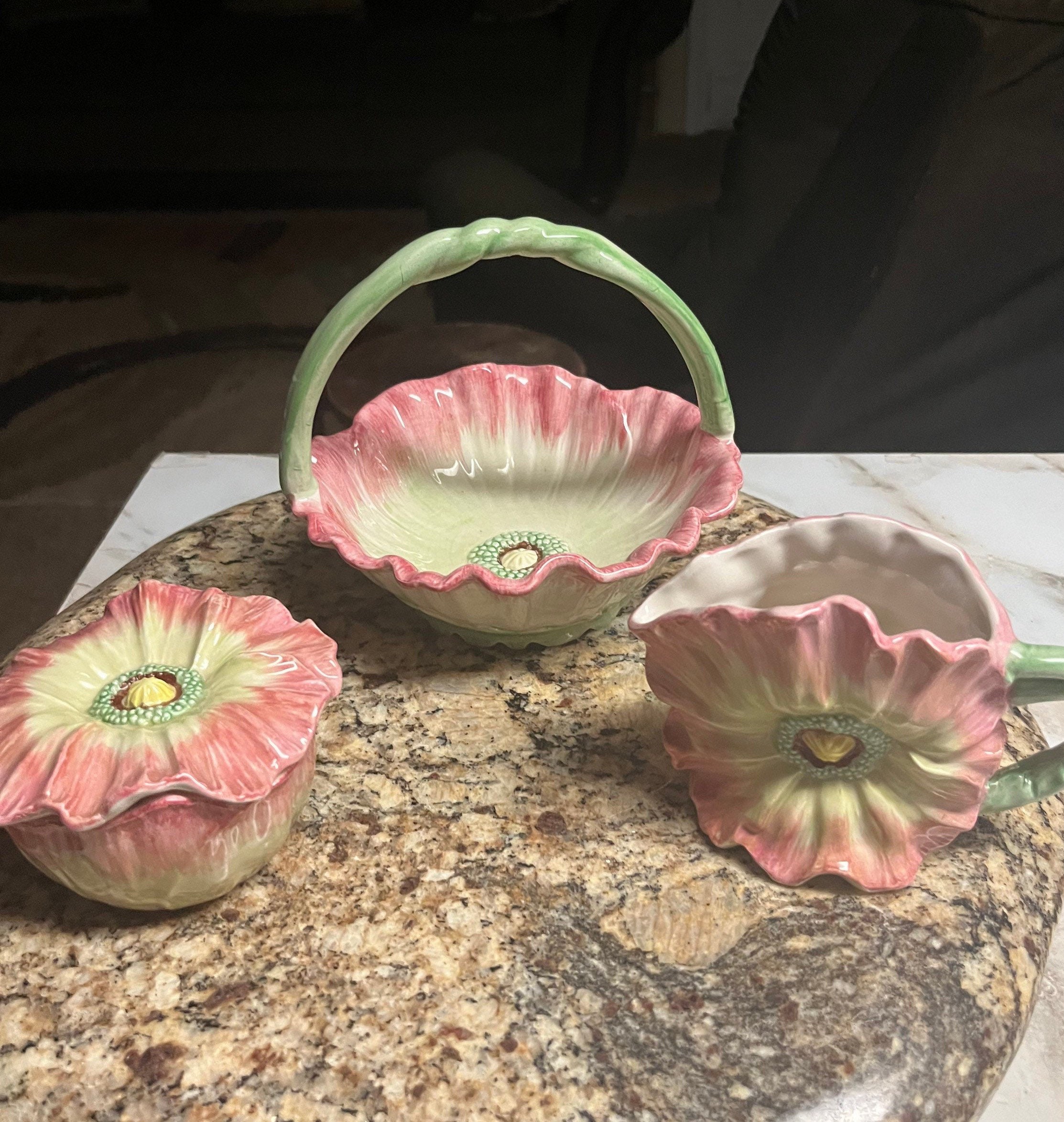 Amazon.com | fanquare Pink Rose Tea Cup and Saucer Set for 6