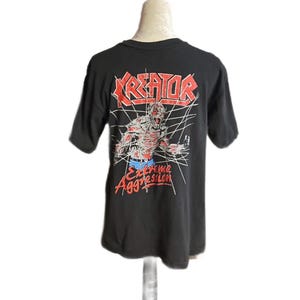 Kreator Extreme Aggression ~ Men's Medium ~ Vintage (1989) ~ Black
