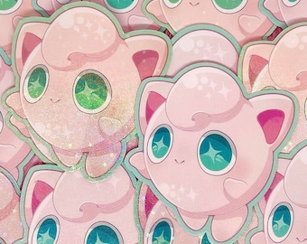 Jigglypuff-stickers Pokémon-fankunst (2-3/4 inch/70 mm)