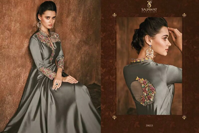 readymade gown with dupatta
