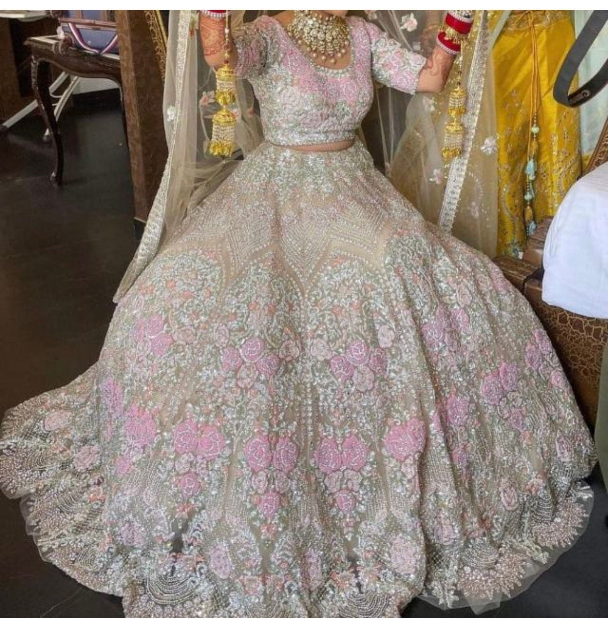 India bridal lehenga - Etsy España India bridal lehenga - Etsy España