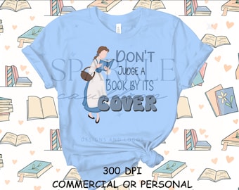Book Lover Princess Inspired PNG | Fairytale Fantasy Sublimation Design | Digital Download
