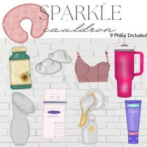 Breastfeeding clipart png bundle files