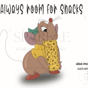 Always Room for Snacks Png file Gus Gus inspired