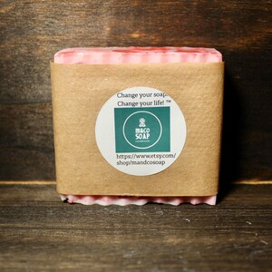 Strawberry & Creme, Qty 2 Soap Bars, Vegan, Gluten Free, Paraben Free, Handmade