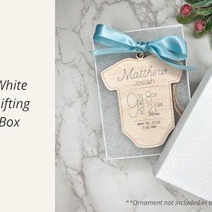 ADD ON White Gifting Box / Gift Packaging Options for Ornament + Wristlets
