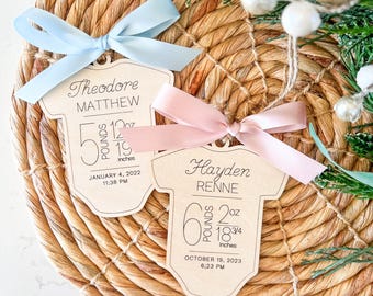Baby's First Christmas, Ornament, Baby STATS Ornament, Christmas Ornament, First Christmas, Personalized Ornament, First Baby Gift