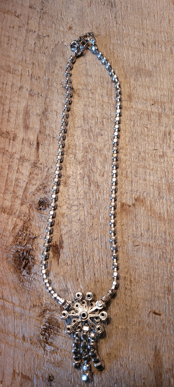 Vintage rhinestone/crystal necklace - image 6