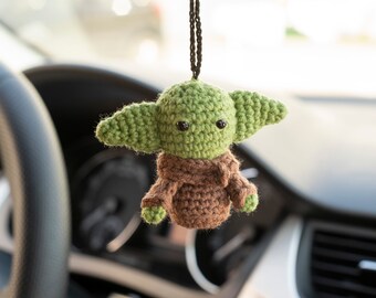baby yoda rear view mirror