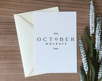 Folded Card Mockup Invitation Mockups Mockup Invitations Etsy