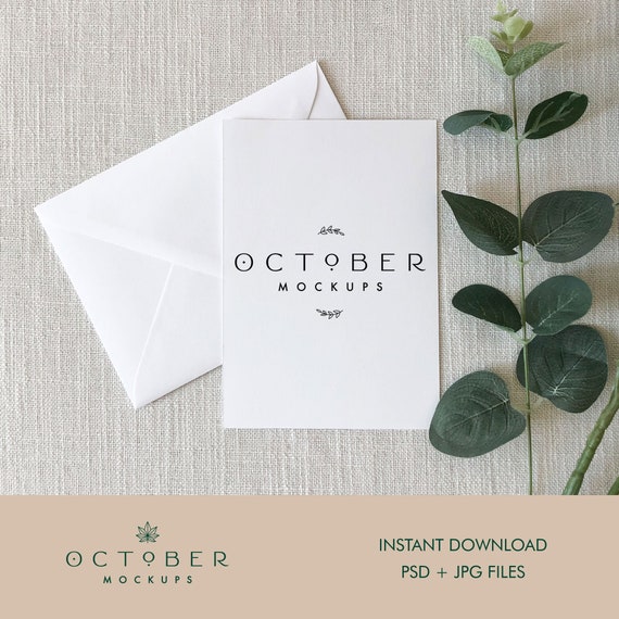 Card Mockup Card Envelope Mockup Invitation Mockup Etsy