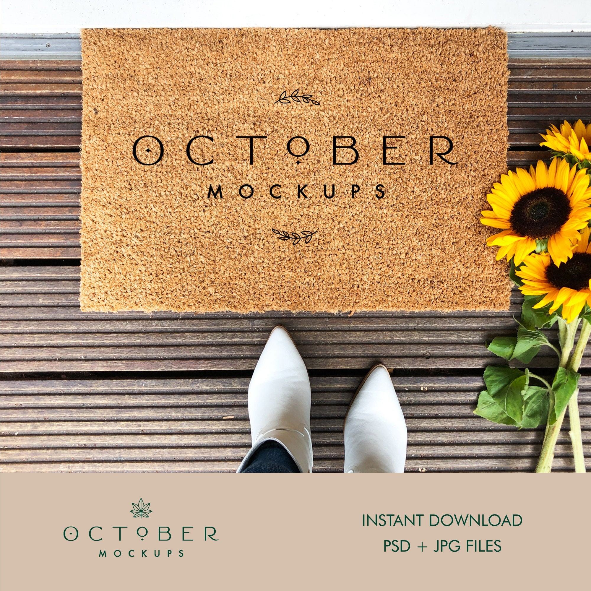 Download Doormat Mockup Mockup Template Coir Doormat Mockup Etsy