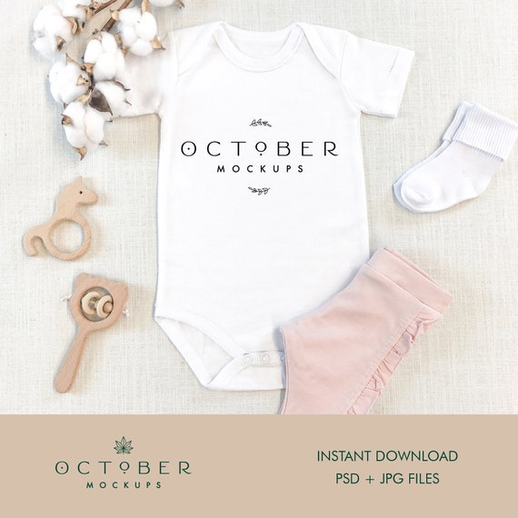 Mockup Baby White Tshirt Baby Girl Pink Pants Mockup Shirt Etsy