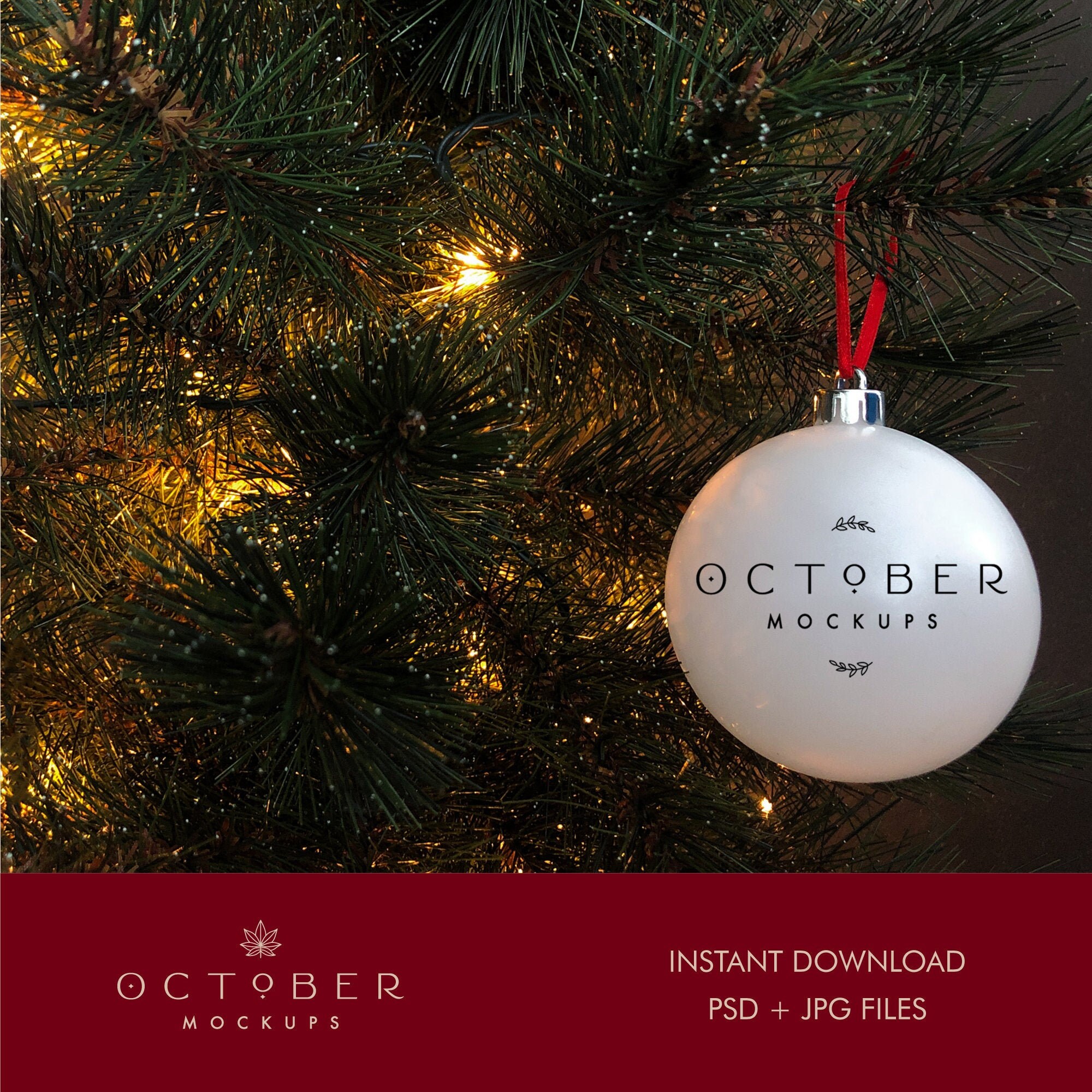 Download Christmas Bauble Mockup Christmas Mockup Bauble Mock Up Etsy