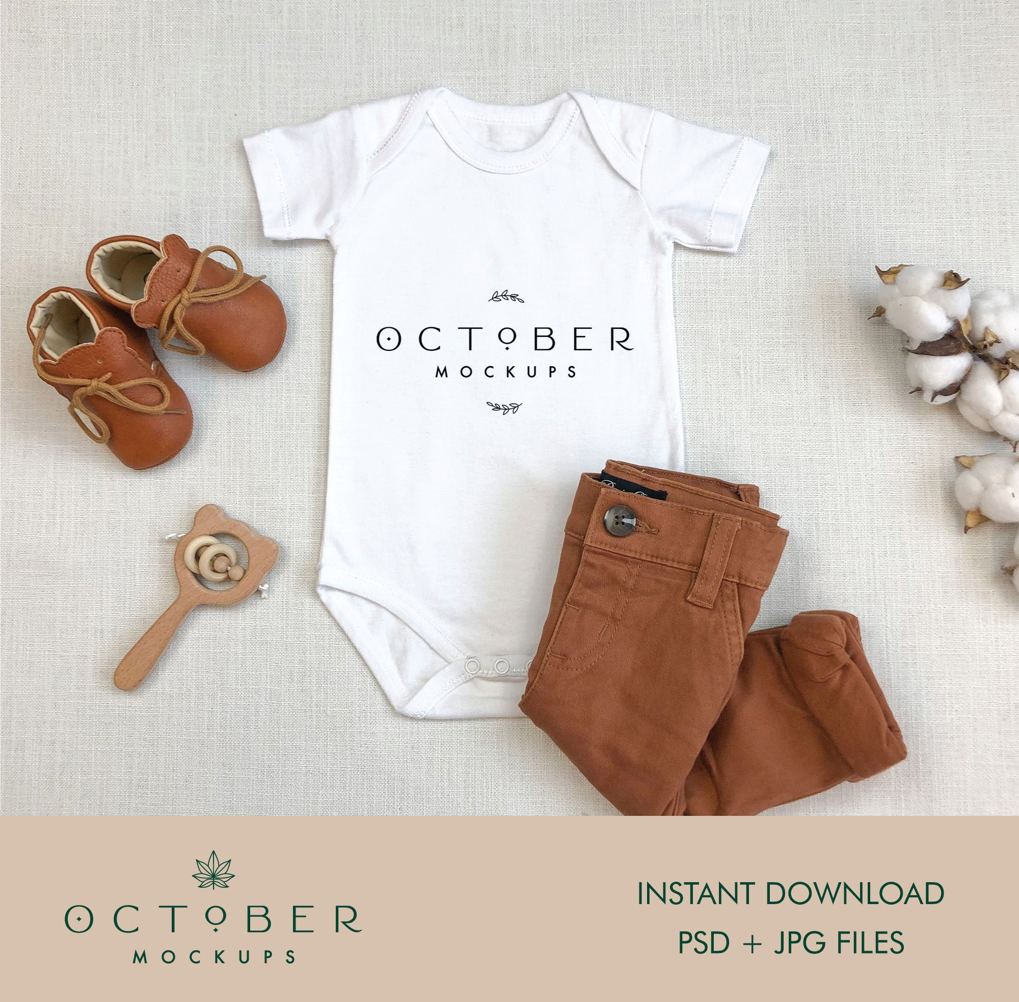 Download Baby One Piece Mockup White Bodysuit Boys Mockup Babys Etsy