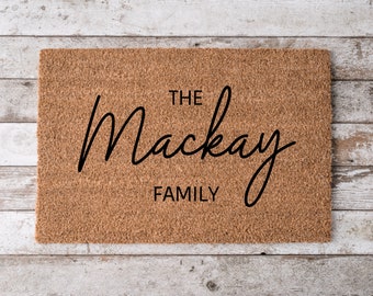 Personalised Family || Welcome mat || Door mat ||