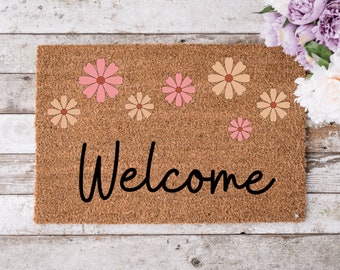 DOOR MAT || Floral || Welcome mat