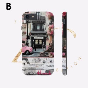 Paris Phone Case |Custom Paris Theme Phone Case |iPhone 15 14 13 Samsung Galaxy S22 S23 S24 | Durable Protective Cover | Eiffel Tower Design