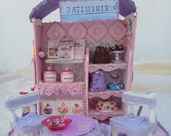 Miniature Dollhouse Room Box Art Garden Party Beraud 19th Century Handmade
