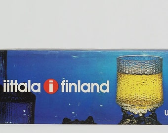 Vintage Iittala Ultima Thule Glasses - Set of 4 Scandinavian Crystal Barware