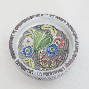 Modern  LAHOLM SWEDEN Small Plate Ashtray Pottery Scandinavian Mid Century 50S 60S Handmade