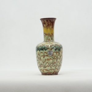 Mid Century Üebelacker Keramik Vase: Glazed German Pottery