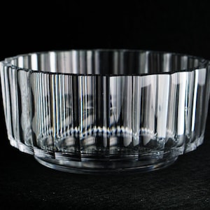 Vicke Lindstrand Brutalist Crystal Bowl - Kosta Boda Art Glass