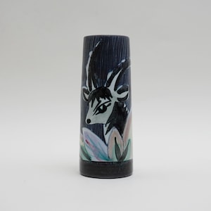 Vintage Handbemalte Keramik Vase: Alingsas Keramik Schwedische Keramik
