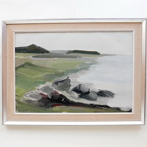 Allan Erwö Vintage Marine-Ölgemälde, signierte schwedische Kunst