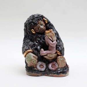 Vintage GAMMELGARD KERAMIK 187 Sweden Signed Trolls Figure Figurine Miniature Scandinavian Art Gift 50s 60s 70s Handmade
