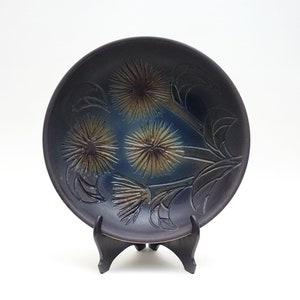 Mid Century SOHOLM DANMARK Ceramic Plate: Handpainted Danish Studio Pottery