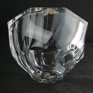 Vintage Olle Alberius Orrefors Crystal Bowl: Mid-Century Modern Art Glass