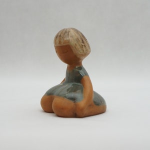 Vintage JIE GANTOFTA SWEDEN Figure Scuplture Signed Handmade Figurine Figurine Mid Century Modern 60s 70s Scandinavian Pottery Table Decor