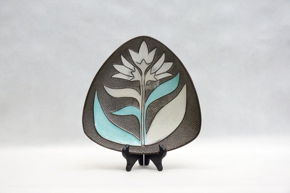 ヴィンテージ UPSALA EKEBY Lms 装飾釉薬サービングプレート 50 年代