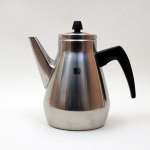Vintage 70s KOCKUMS SWEDEN  Stainless Steel Kettle Camping Bushcraft Gift