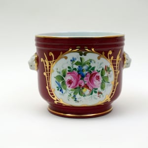 13 x 17 Vintage 1970er Jahre französische Keramik BLUMENAMPEL-ABDECKUNG Handgemachte französische Keramik 60er 70er 80er Jahre