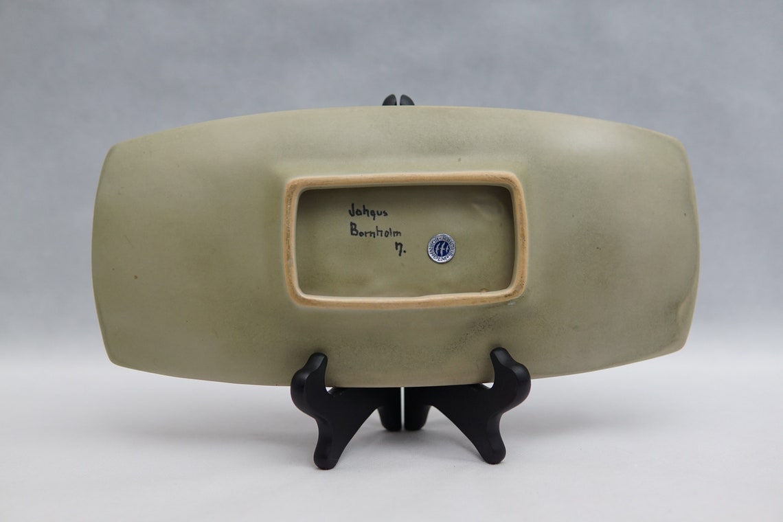 VINTAGE JOHGUS BORNHOLM Danish/ Rare Plate/stoneware Ceramic Etsy