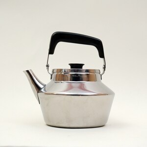 20 x 20 Vintage STAINLESS STEEL KETTLE Tea Coffe Sigvard Bernadotte by Kockums Moderna Kok Swedish 60s 70s 80s Kitchenware