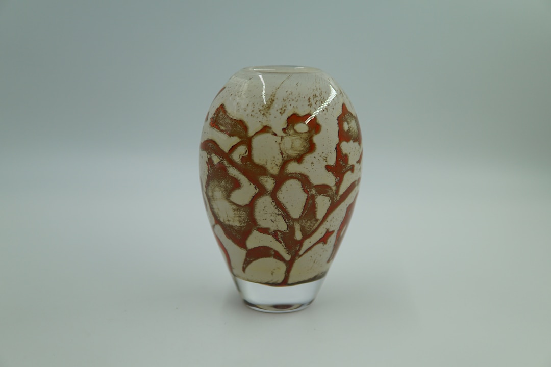 Kosta Boda Art Glass Vase Olle Brozén Floating Flowers - Etsy