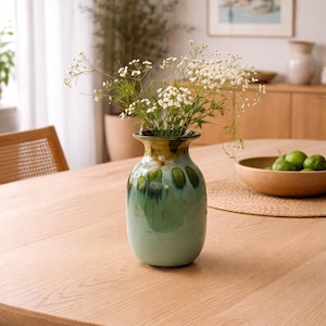 Vintage MIA NOREN KERAMIK Swedish Glazed Ceramic Vase, 70s Pottery