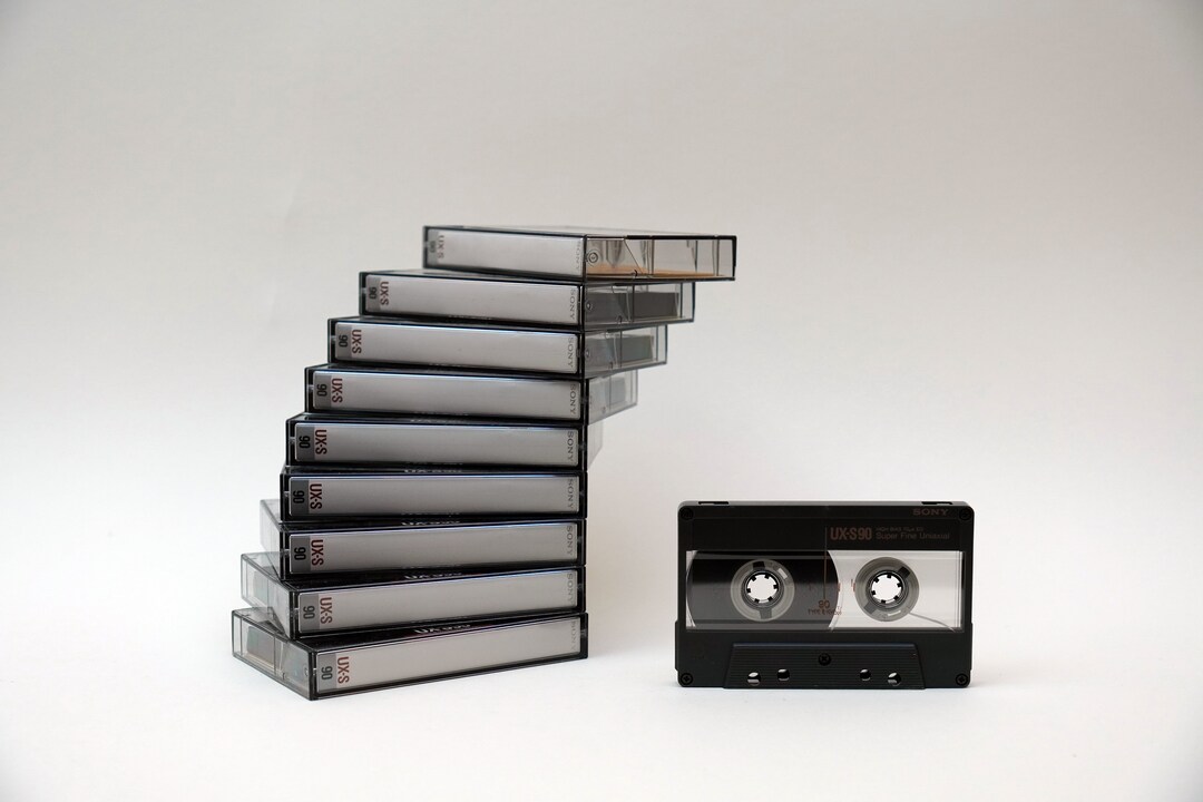 10 Pieces Sony SONY UXS 90 Type II Cassette Tape Vintage 90s Etsy