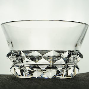 Mid Century Modern VICKE LINDSTRAND von KOSTA Schweden 56671 Podpisana wczesna praca Misa na kwiaty Wazon Ciężki szwedzki styl lat 40