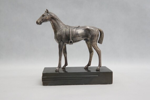 Jennings Bros JB Metal Horse Figurine: Art Deco Home Decor - Etsy